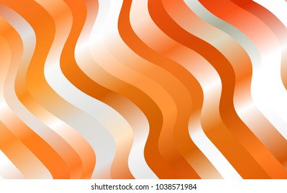 Light Orange vector template with lines. A vague circumflex abstract illustration with gradient. The template for cell phone backgrounds.