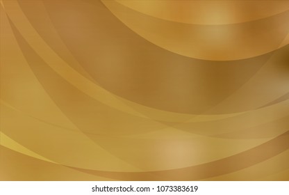 Light Orange vector template with lines, ovals. Shining crooked illustration in marble style. New composition for your brand book.
