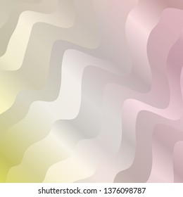 Light Orange vector template with lines. Colorful illustration, which consists of curves. Smart design for your promotions.