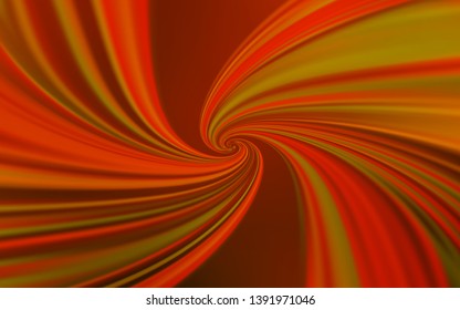 Light Orange vector template with lines. Creative illustration in halftone style with gradient. Template for cell phone screens.