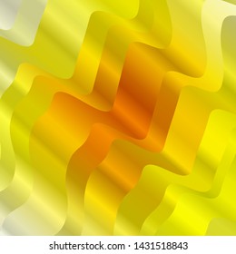 Light Orange vector template with lines. Illustration in halftone style with gradient curves. Smart design for your promotions.