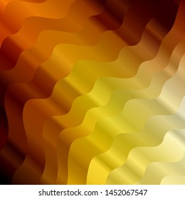 Light Orange vector template with lines. Bright sample with colorful bent lines, shapes. Pattern for websites, landing pages.