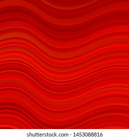 Light Orange vector template with lines. Brand new colorful illustration with bent lines. Smart design for your promotions.