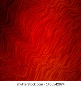 Light Orange vector template with lines. Abstract illustration with bandy gradient lines. Pattern for booklets, leaflets.