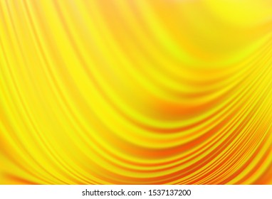 Light Orange vector template with lines, ovals. An elegant bright illustration with gradient. New composition for your brand book.