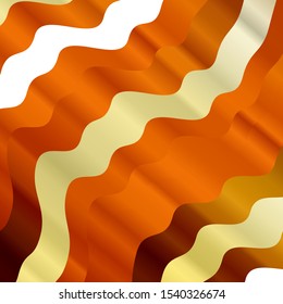 Light Orange vector template with lines. Bright sample with colorful bent lines, shapes. Pattern for websites, landing pages.