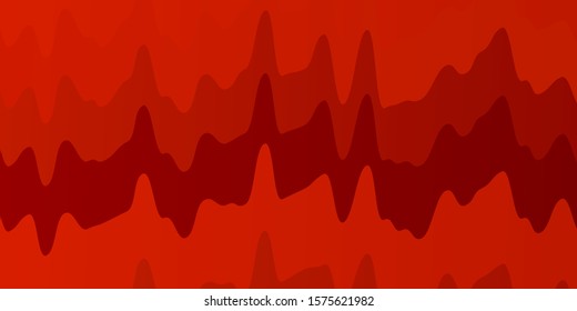 Light Orange vector template with lines. Bright illustration with gradient circular arcs. Template for your UI design.