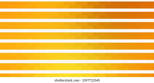 Light Orange vector template with lines. Modern abstract illustration with colorful lines. Template for your UI design.