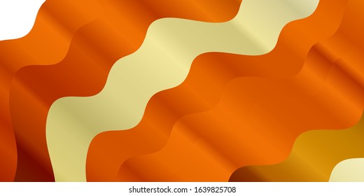 Light Orange vector template with lines. Bright sample with colorful bent lines, shapes. Pattern for websites, landing pages.