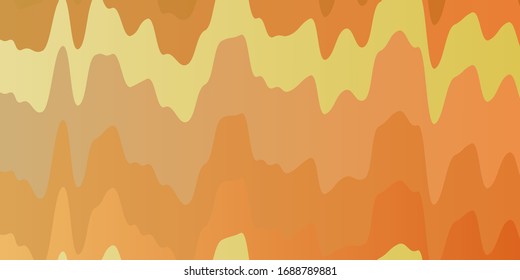 Light Orange vector template with lines. Gradient illustration in simple style with bows. Template for your UI design.