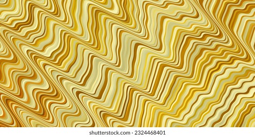Light Orange vector template with lines. Bright sample with colorful bent lines, shapes. Pattern for ads, commercials.