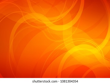 Light Orange vector template with liquid shapes. Colorful illustration in abstract marble style with gradient. A completely new marble design for your business.