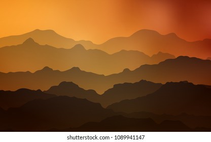 Light Orange vector template with liquid shapes. A vague circumflex abstract illustration with gradient. Pattern for your business design.