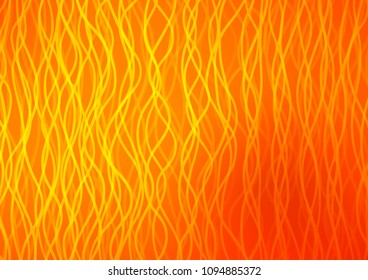 Light Orange vector template with liquid shapes. Colorful abstract illustration with gradient lines. Marble style for your business design.