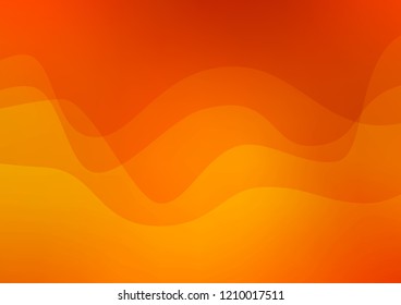 Light Orange vector template with liquid shapes. Shining crooked illustration in marble style. Marble style for your business design.
