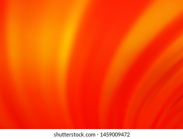 Light Orange vector template with liquid shapes. Creative geometric illustration in marble style with gradient. The elegant pattern for brand book.