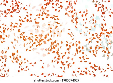 Light orange vector template with memphis shapes. Colorful chaotic forms with gradient in modern style. Background for a cell phone.