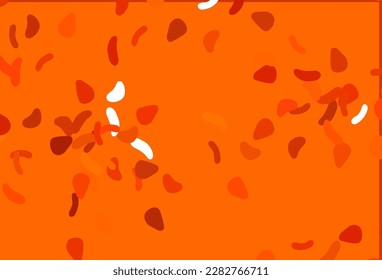 Light Orange vector template with memphis shapes. Modern abstract illustration with colorful random forms. Simple design for your web site.