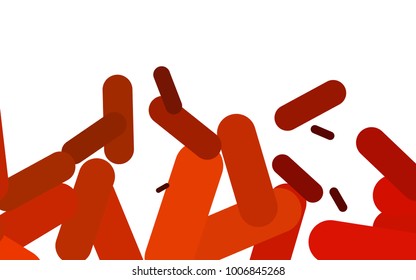 Light Orange vector template with repeated sticks. Blurred decorative design in simple style with lines. Best design for your ad, poster, banner.