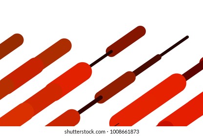 Light Orange vector template with repeated sticks. Glitter abstract illustration with colored sticks. The pattern can be used as ads, poster, banner for medicine.