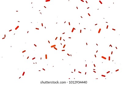 Light Orange vector template with repeated sticks. Decorative shining illustration with lines on abstract template. Best design for your ad, poster, banner.
