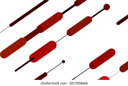 Light Orange vector template with repeated sticks. Glitter abstract illustration with colored sticks. The pattern can be used for medical ad, booklets, leaflets