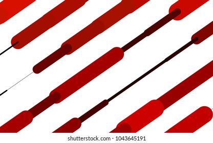 Light Orange vector template with repeated sticks. Glitter abstract illustration with colored sticks. Smart design for your business advert.