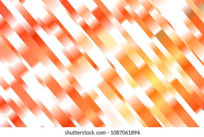 Light Orange vector template with repeated sticks. Decorative shining illustration with lines on abstract template. The pattern can be used for busines ad, booklets, leaflets