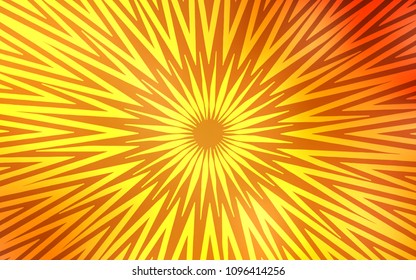 Light Orange vector template with repeated sticks. Modern geometrical abstract illustration with staves. Smart design for your business advert.