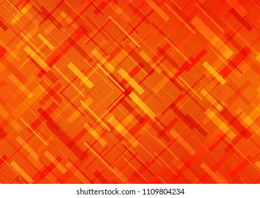 Light Orange vector template with repeated sticks. Modern geometrical abstract illustration with staves. Best design for your ad, poster, banner.
