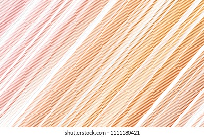 Light Orange vector template with repeated sticks. Decorative shining illustration with lines on abstract template. Smart design for your business advert.