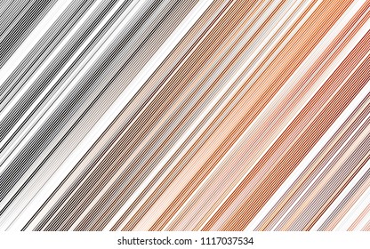 Light Orange vector template with repeated sticks. Decorative shining illustration with lines on abstract template. Best design for your ad, poster, banner.