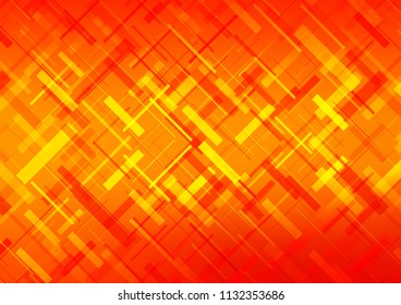 Light Orange vector template with repeated sticks. Modern geometrical abstract illustration with staves. Best design for your ad, poster, banner.