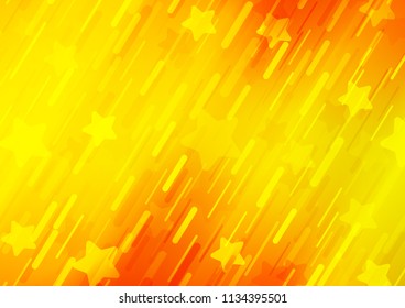 Light Orange vector template with repeated sticks. Blurred decorative design in simple style with lines. Smart design for your business advert.