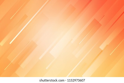 Light Orange vector template with repeated sticks. Blurred decorative design in simple style with lines. The pattern for ad, booklets, leaflets.