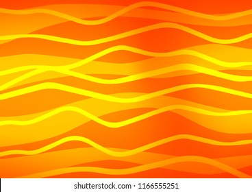 Light Orange vector template with repeated sticks. Decorative shining illustration with lines on abstract template. Smart design for your business advert.