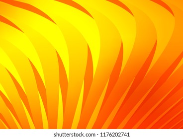 Light Orange vector template with repeated sticks. Lines on blurred abstract background with gradient. The template can be used as a background.
