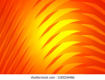 Light Orange vector template with repeated sticks. Decorative shining illustration with lines on abstract template. The pattern can be used for websites.