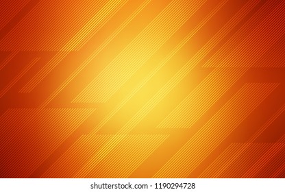 Light Orange vector template with repeated sticks. Modern geometrical abstract illustration with Lines. Smart design for your business advert.