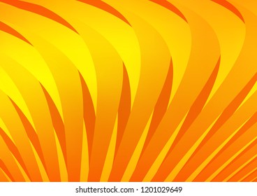 Light Orange vector template with repeated sticks. Lines on blurred abstract background with gradient. Smart design for your business advert.