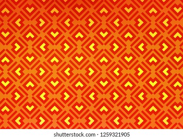 Light Orange vector template with repeated sticks. Shining colored illustration with narrow lines. Pattern for ads, posters, banners.