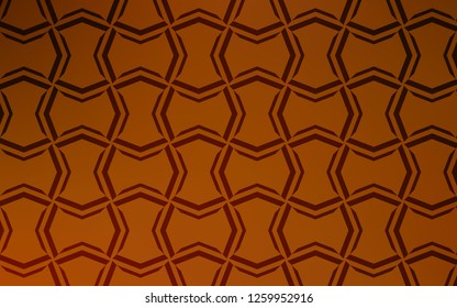 Light Orange vector template with repeated sticks. Shining colored illustration with sharp stripes. Smart design for your business advert.