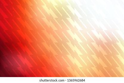Light Orange vector template with repeated sticks. Colorful shining illustration with lines on abstract template. Pattern for ad, booklets, leaflets.