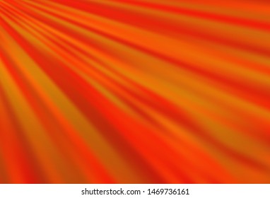 Light Orange vector template with repeated sticks. Modern geometrical abstract illustration with staves. Smart design for your business advert.