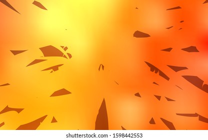 Light Orange vector template with repeated sticks. Modern geometrical abstract illustration with staves. Smart design for your business advert.