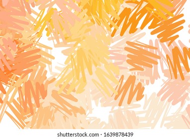 Light Orange vector template with repeated sticks. Colorful shining illustration with lines on abstract template. Smart design for your business advert.