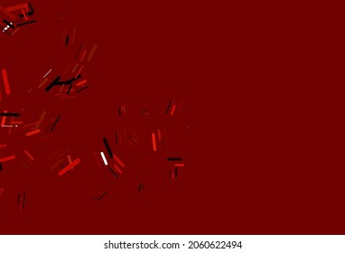 Light Orange vector template with repeated sticks. Decorative shining illustration with lines on abstract template. Smart design for your business advert.