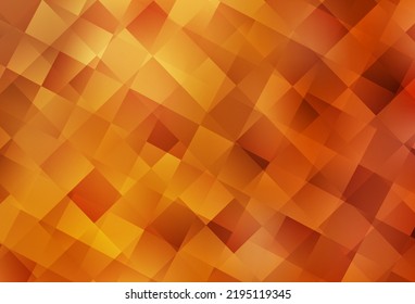 Light Orange vector template with rhombus. Beautiful illustration with rectangles and squares. Pattern for commercials.