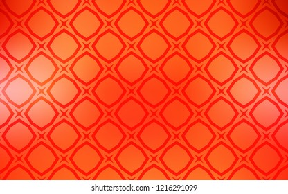 Light Orange vector template with sky stars. Glitter abstract illustration with colored stars. Pattern for new year ad, booklets.