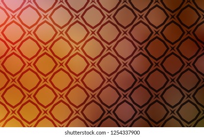 Light Orange vector template with sky stars. Decorative illustration with stars on abstract template. Template for sell phone backgrounds.